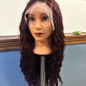 Deep Burgundy Lace Front Wig